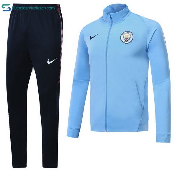 Chandal Manchester City 2017/18 Azul Claro Negro